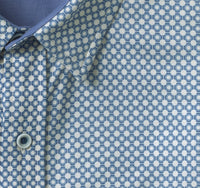 XC Flex® Short-Sleeve Print Knit Shirt- Light Gray Heather