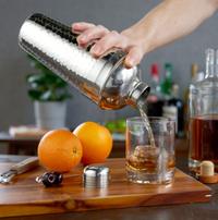 Irving™ Hammered Stainless Steel Cocktail Shaker-Viski