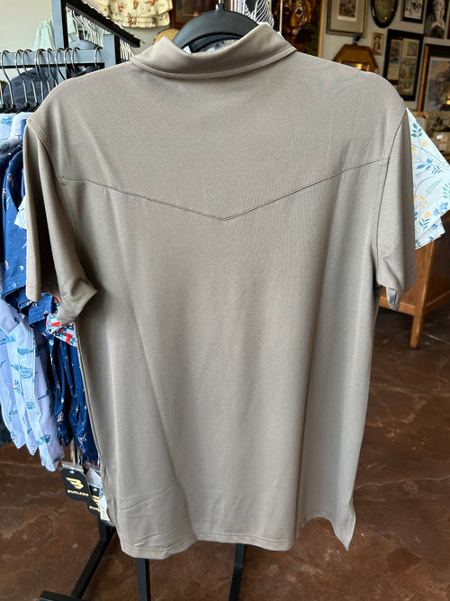 Modern Western Polo - Pecan Brown - TS