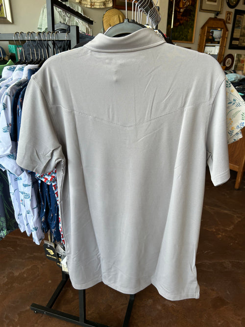 Modern Western Polo - Mockingbird Gray - TS
