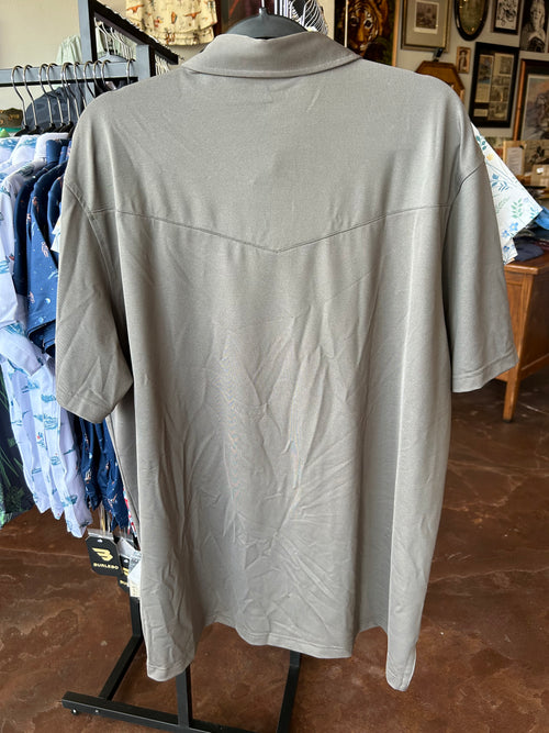 Modern Western Polo - Light Gray - TS