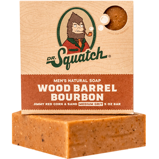 Wood Barrel Bourbon-Bar Soap- Dr Squatch