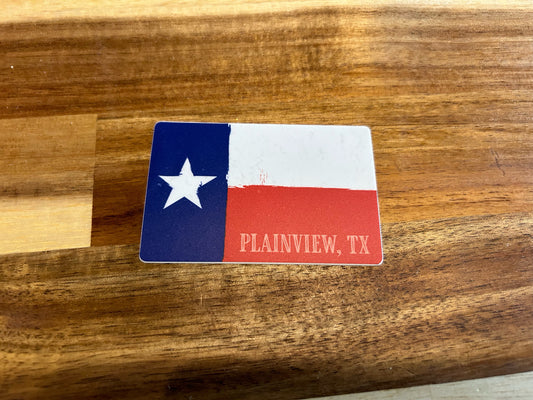 Sentinel Supply Texas Flag Sticker - Plainview