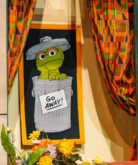 Oscar the Grouch Camp Flag - Oxford Pennant