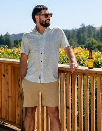 Hidden Llama - Mojave Perforated Button Up