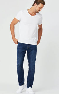 Matt Relaxed Straight Leg - Dark Feather Blue