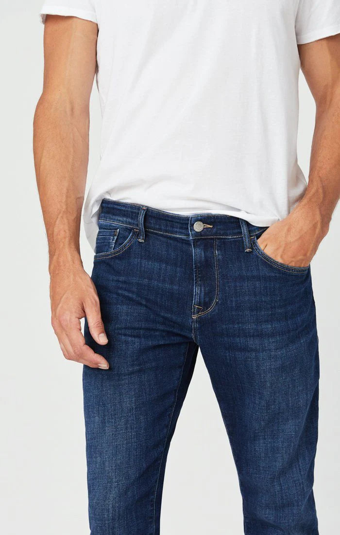 Matt Relaxed Straight Leg - Dark Feather Blue
