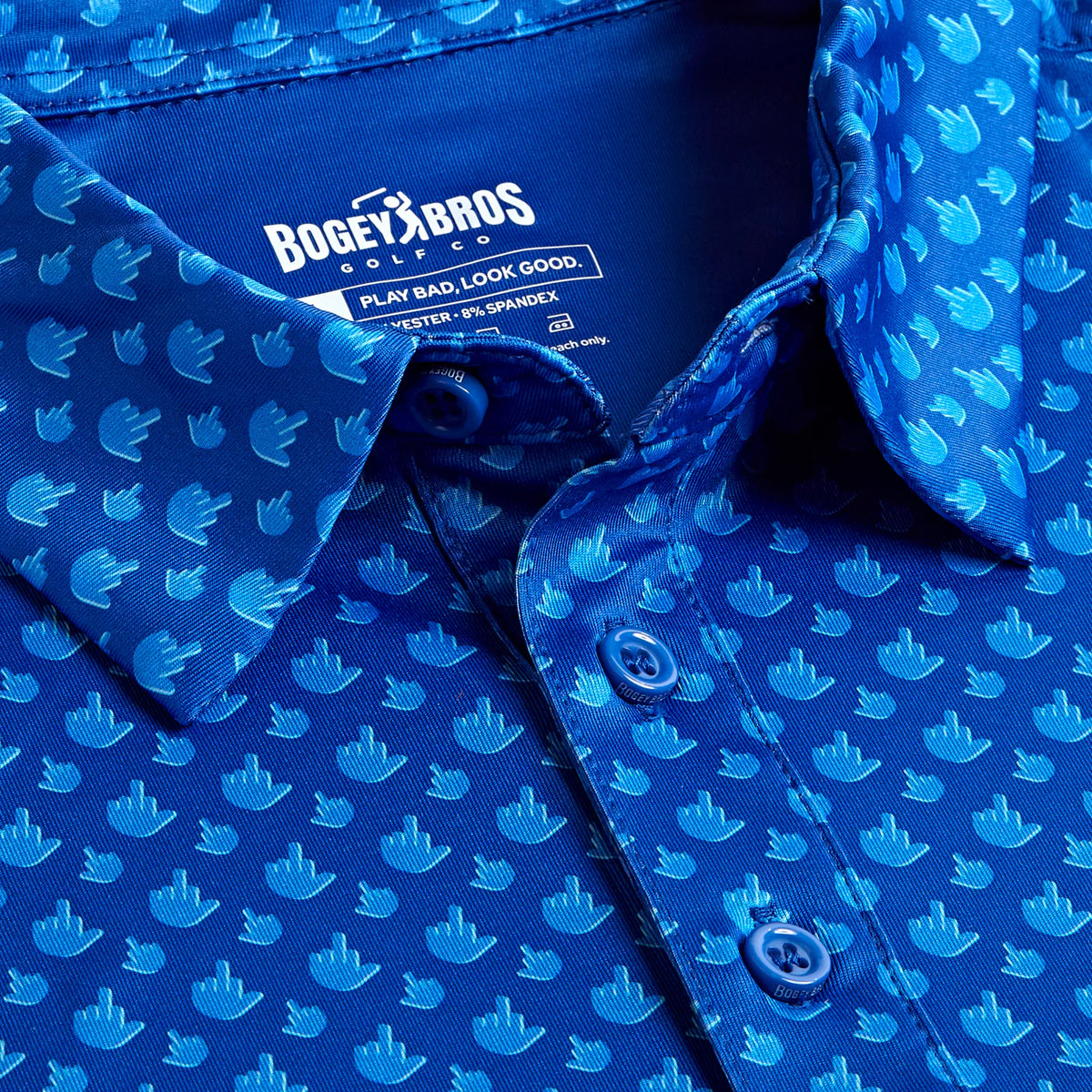 Birdie Finger Polo - Blue Jay
