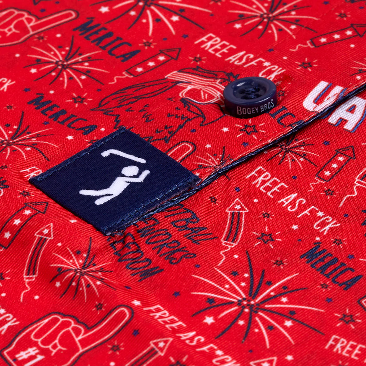 'Merica Polo - Red