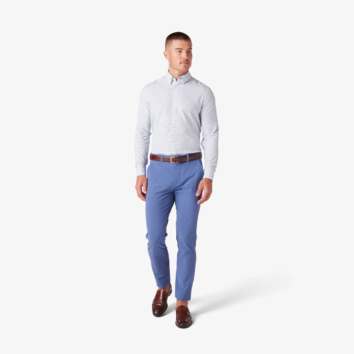 Monaco Dress Shirt - Sky Avery - Mizzen and Main