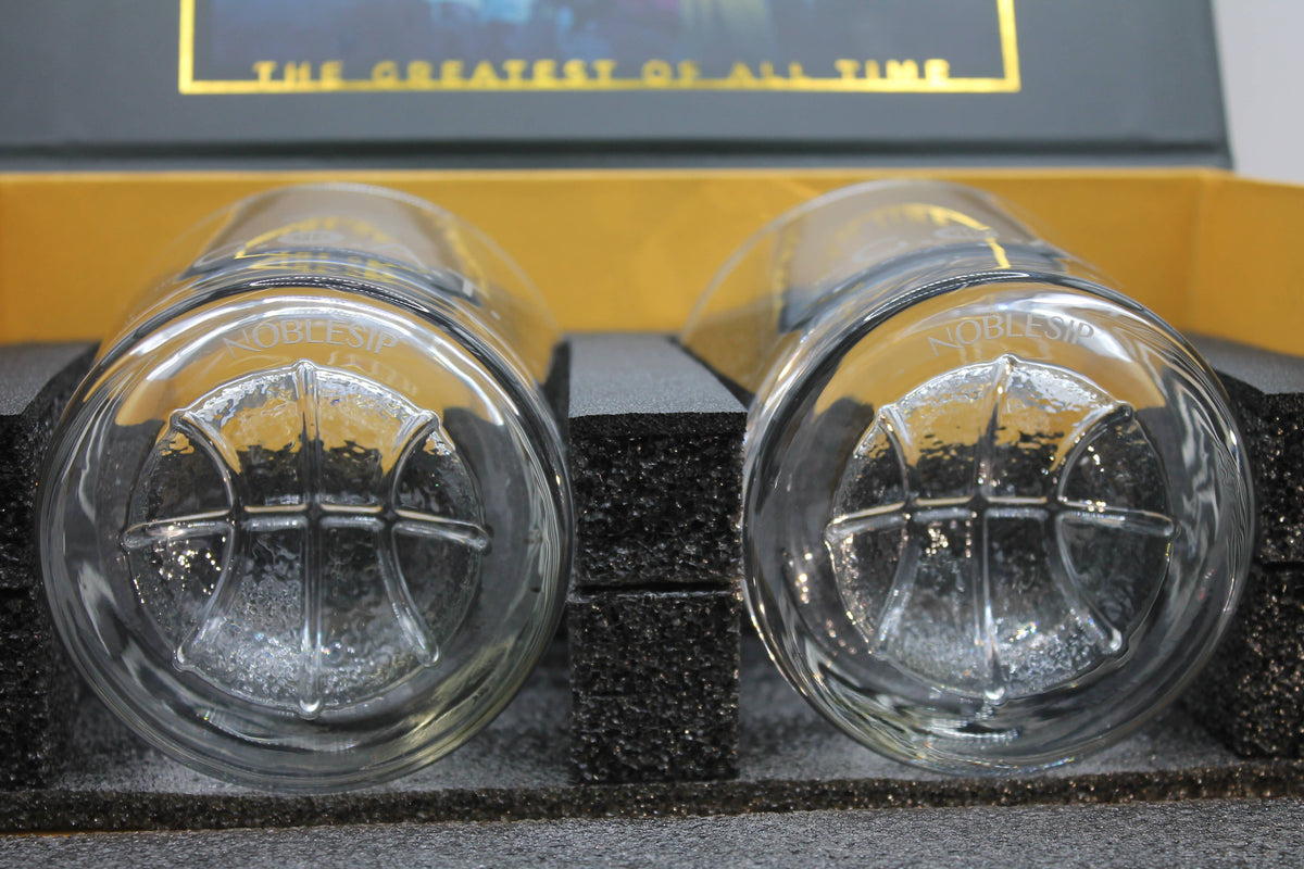 Whiskey Glasses PREMIUM Gift Set - for Basketball Lovers