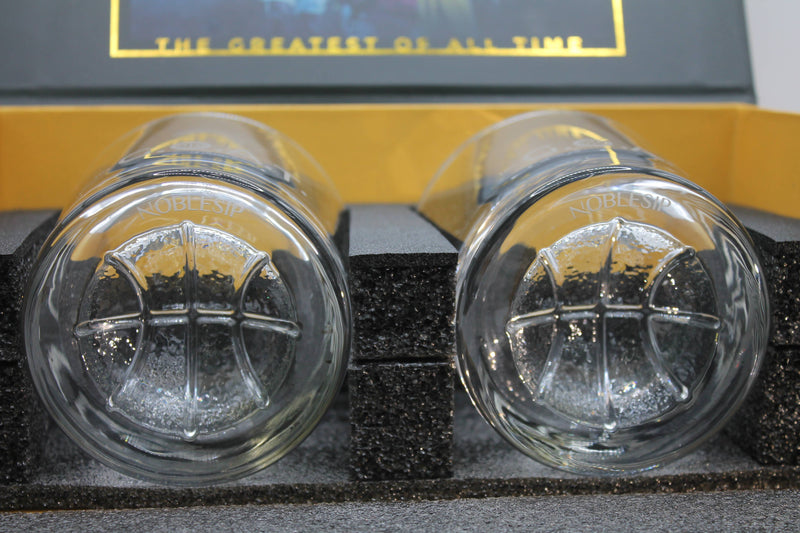 Whiskey Glasses PREMIUM Gift Set - for Basketball Lovers