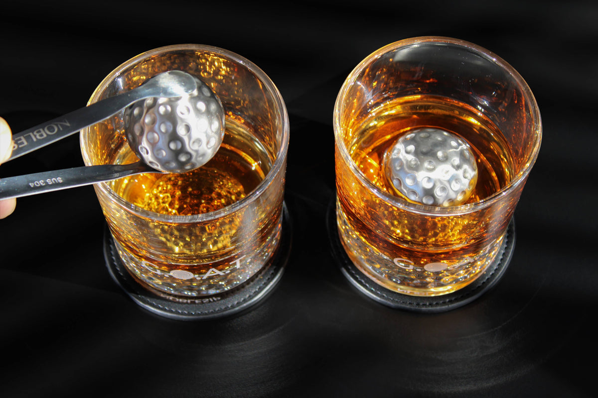 Whiskey GOLF Glasses Full Set, New NOBLESIP Premium Gift Box
