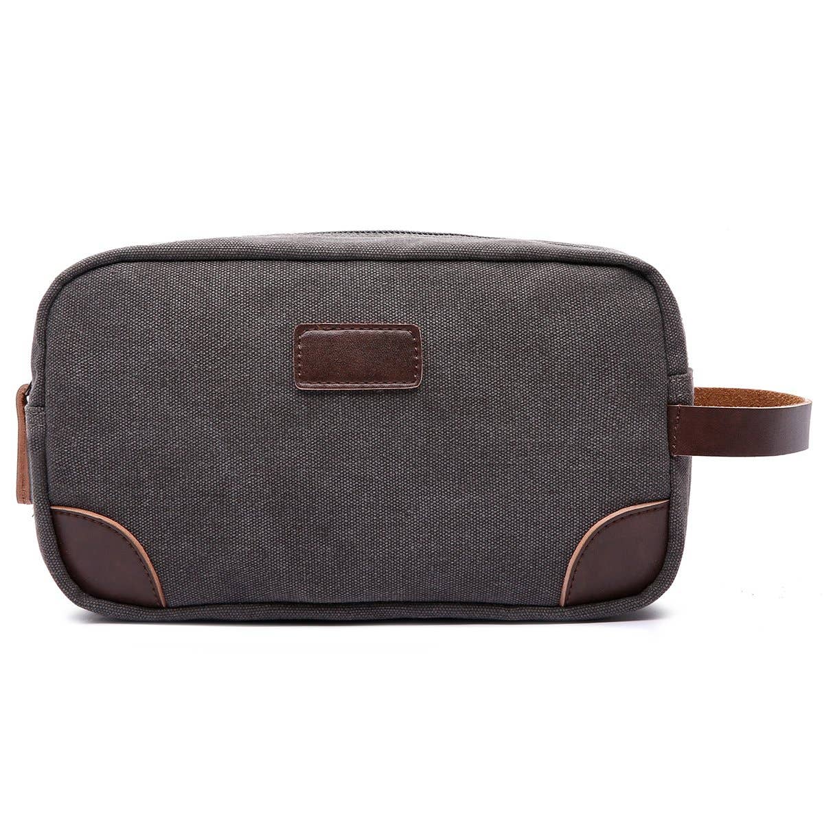 Canvas and Leather Dopp Kit