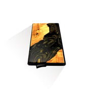 Wood and Resin Pop-Up Wallet - Black/Gold