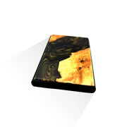 Wood and Resin Pop-Up Wallet - Black/Gold