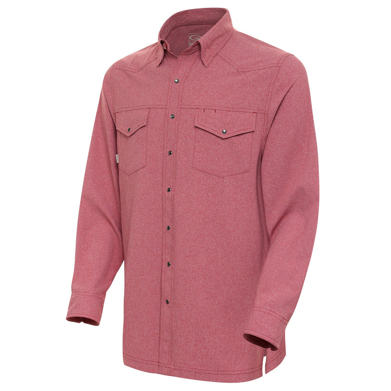 Crimson Pearl Snap Long Sleeve- GameGaurd