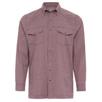 Maroon Pearl Snap Long Sleeve- GameGaurd