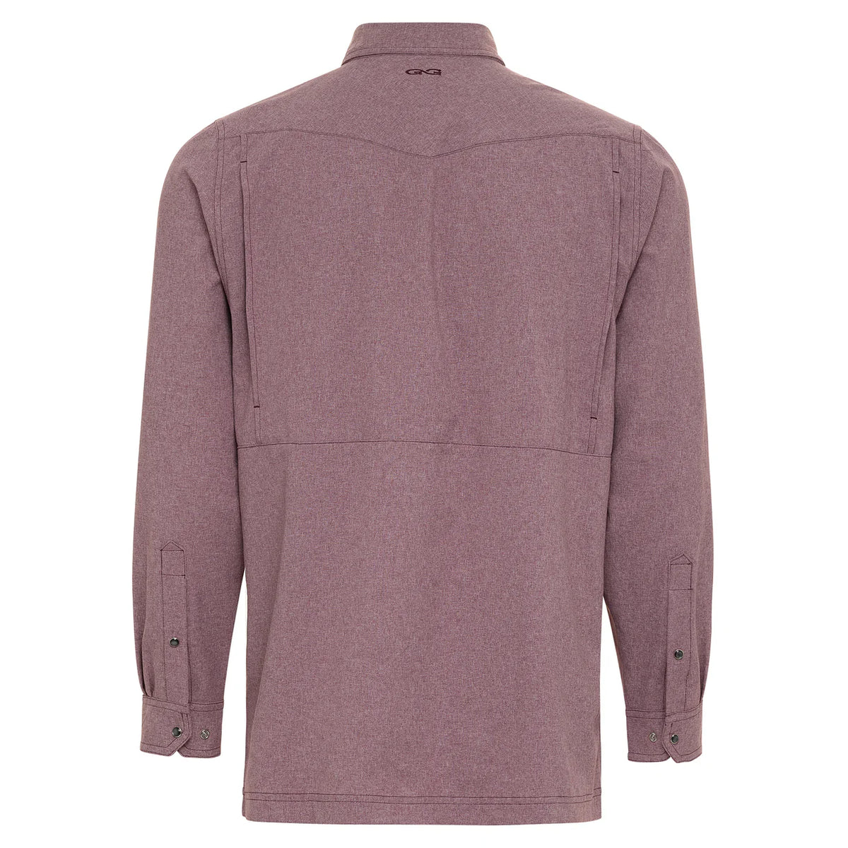 Maroon Pearl Snap Long Sleeve- GameGaurd