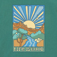 Men's Groovy Stripe SS Crusher Tee