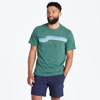 Men's Groovy Stripe SS Crusher Tee