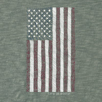 Men's Vertical USA Flag Slub Hoodie