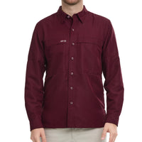 Maroon MicroFiber Long Sleeve- GameGaurd