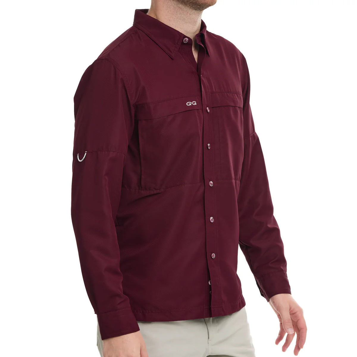 Maroon MicroFiber Long Sleeve- GameGaurd