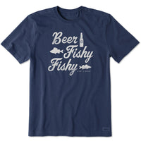 Men's Beer Fishy Fishy SS Crusher Tee