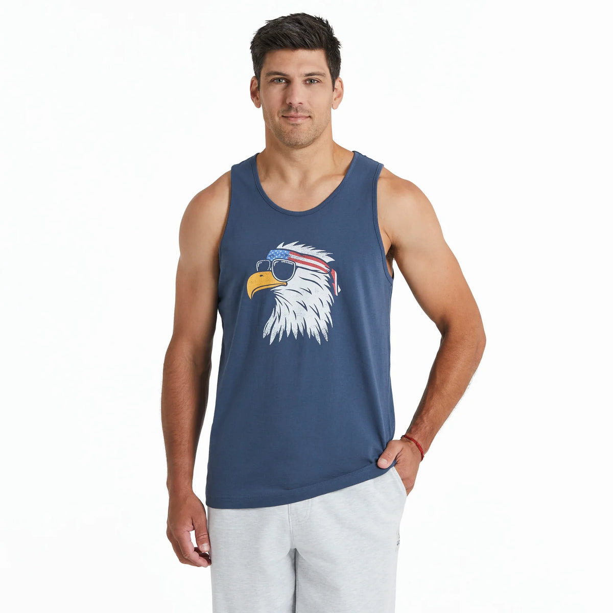 Mens Patriotic Eagle Crusher Tank