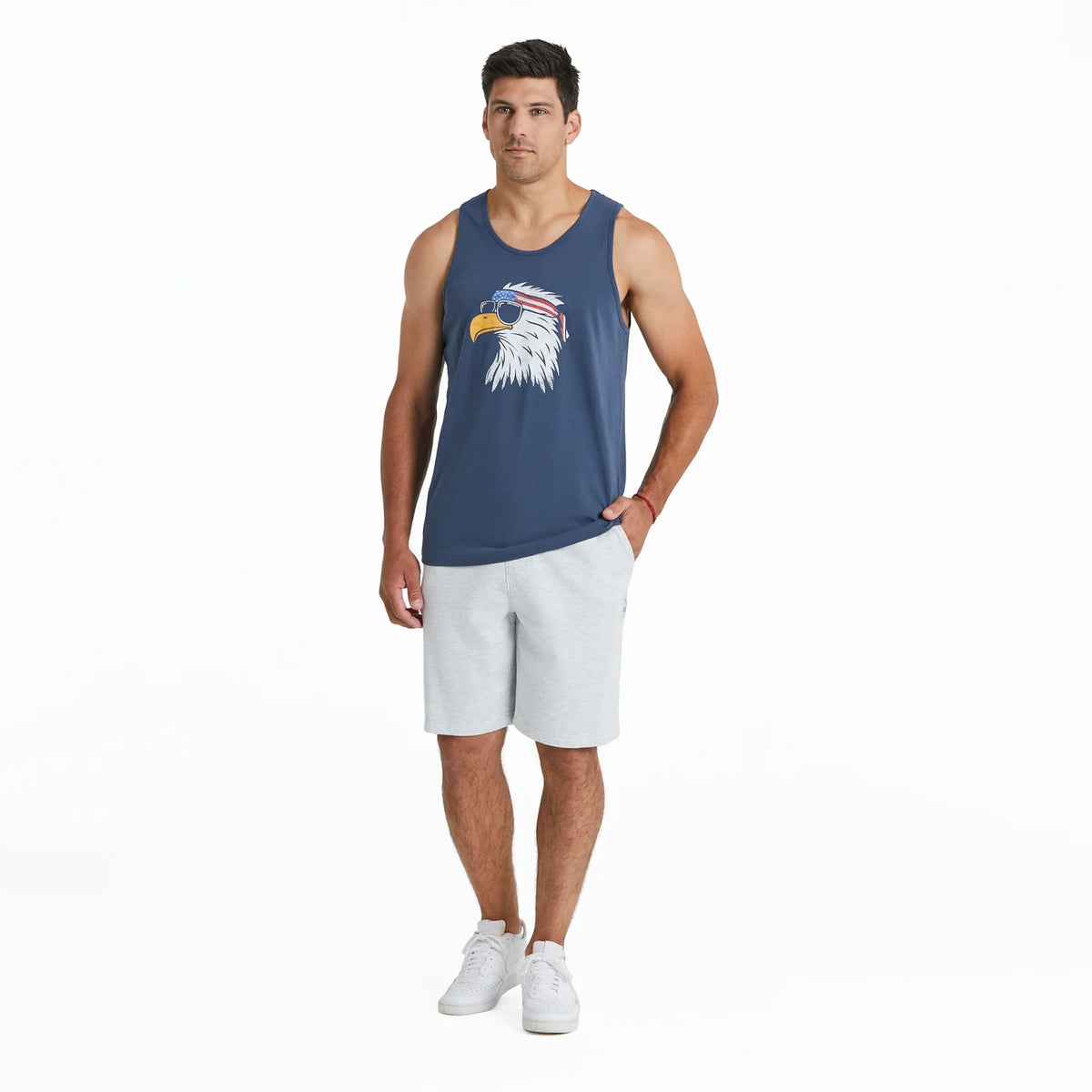 Mens Patriotic Eagle Crusher Tank