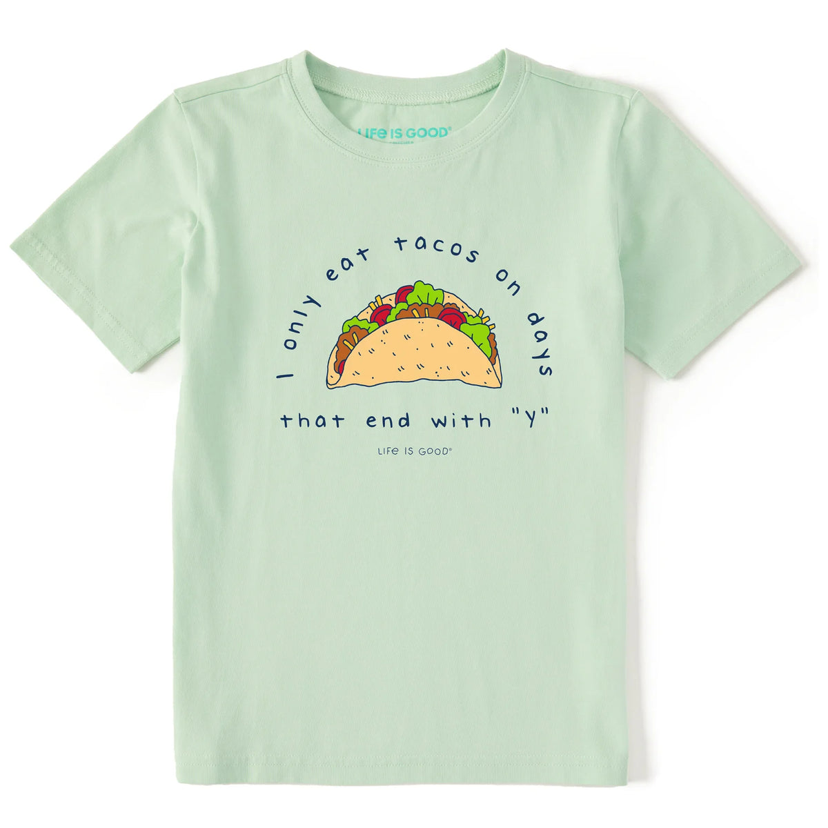 Mens Eat Tacos Crusher-LITE SS Tee