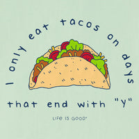 Mens Eat Tacos Crusher-LITE SS Tee