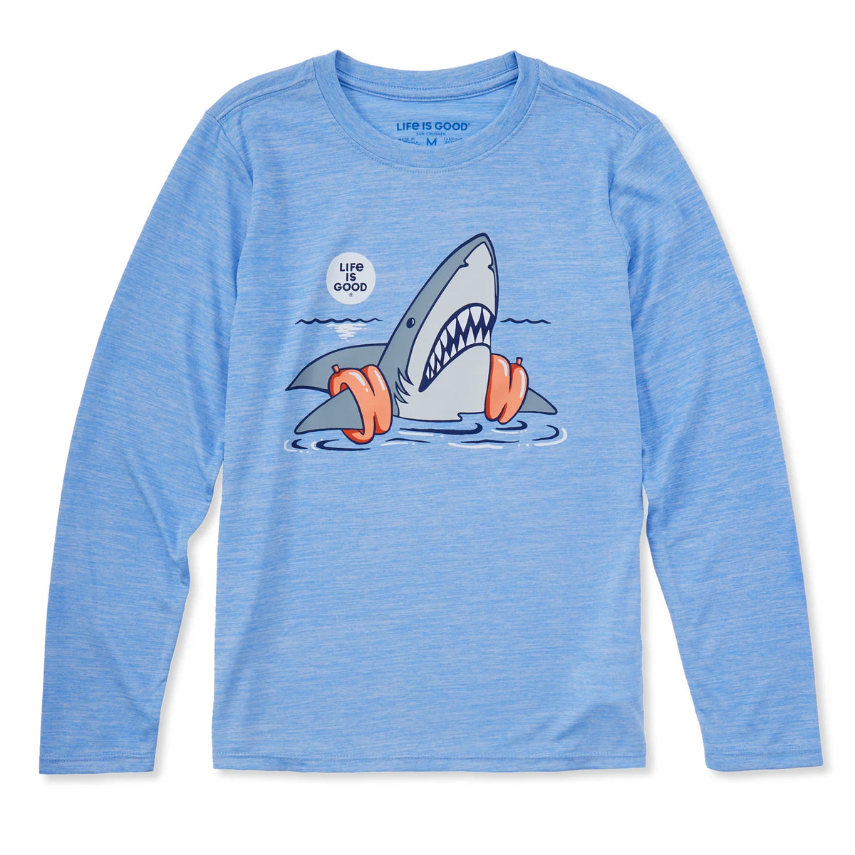 Kids Shark Floaty Swim LS Sun Crusher Tee