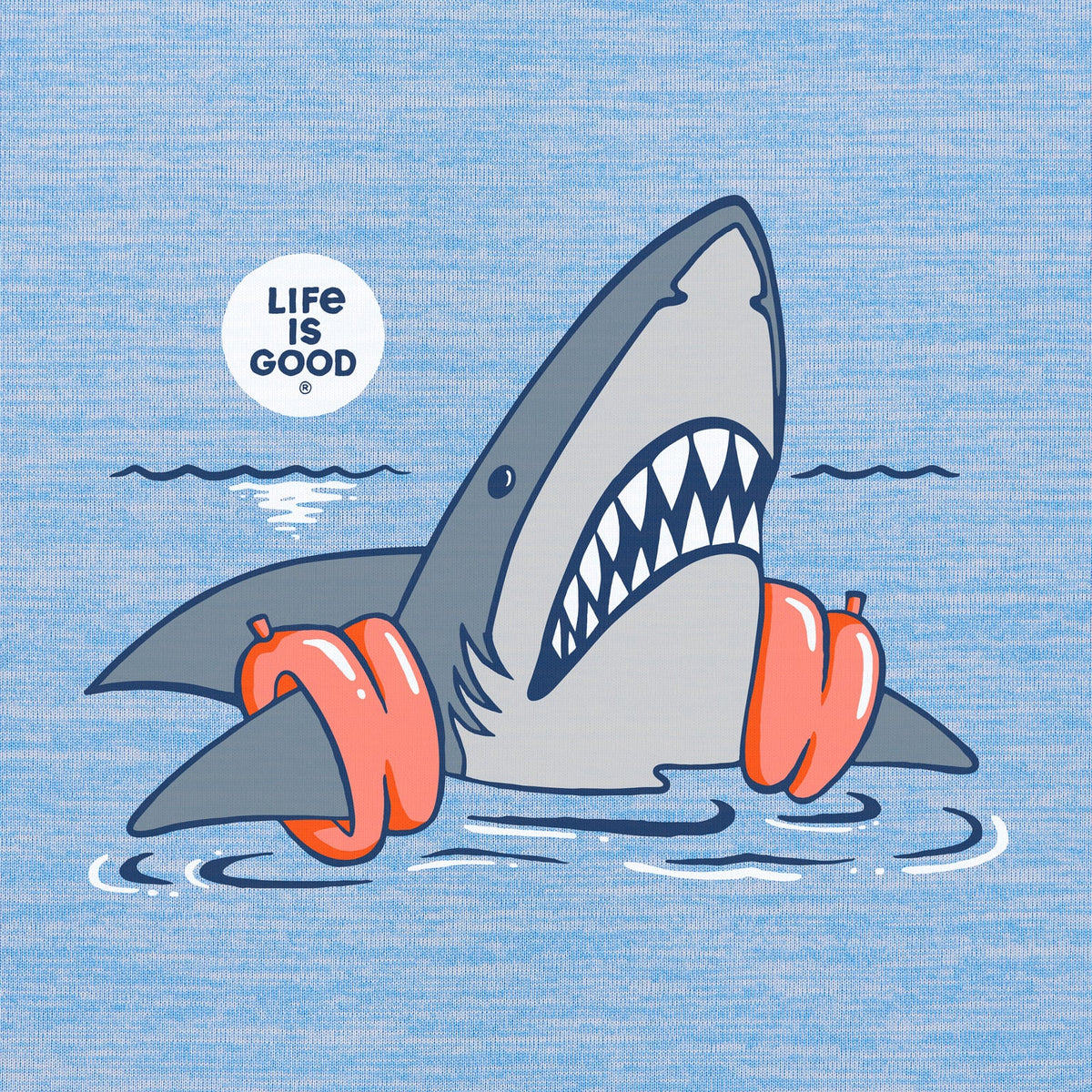 Kids Shark Floaty Swim LS Sun Crusher Tee