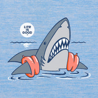 Kids Shark Floaty Swim LS Sun Crusher Tee