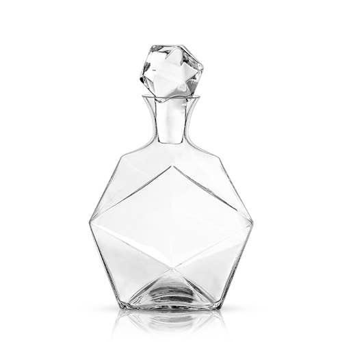 Seneca™ Faceted Crystal Liquor Decanter-Viski