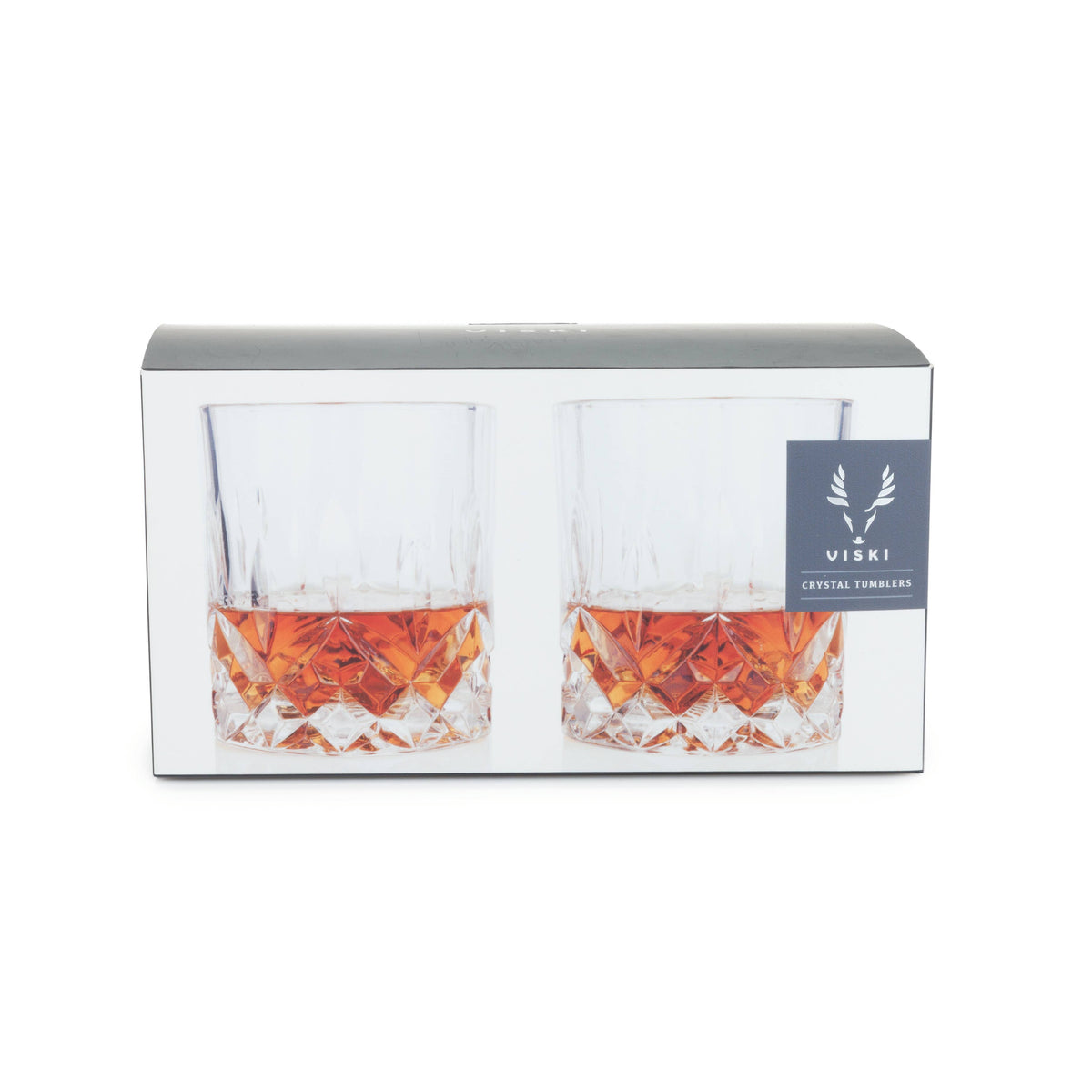 Admiral™ Stemless Crystal Lowball Tumblers - Viski