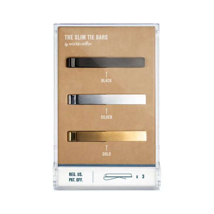 The Slim Tie Bar 3 Pack - Wurkin Stiffs