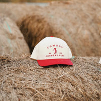 TWO TONE GOLFER HAT - red