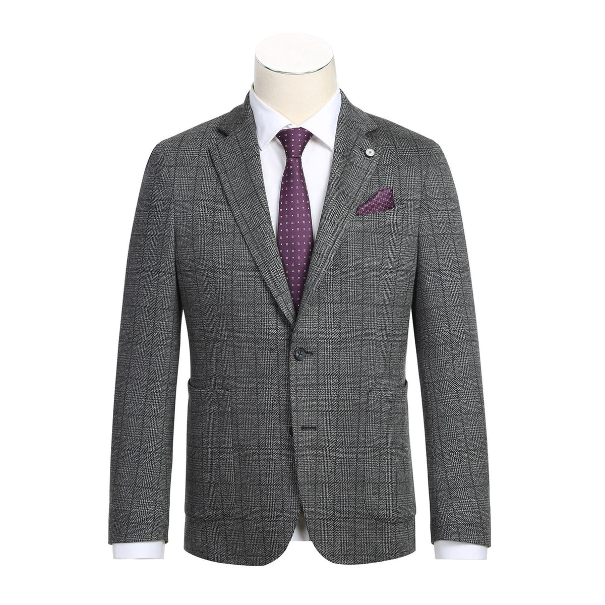 Pellagio- Grey Plaid