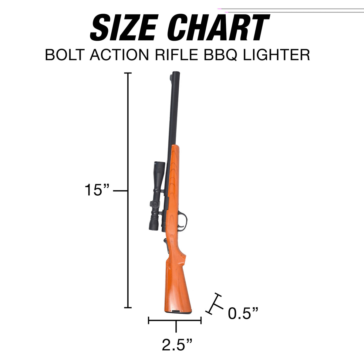 Bolt Action Rifle BBQ Lighter