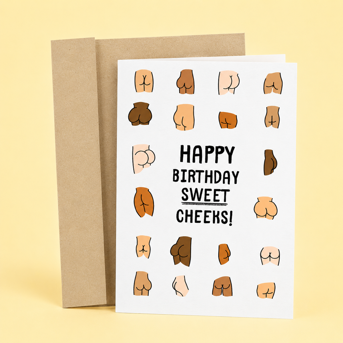 Sweet Cheeks | Funny Birthday Card
