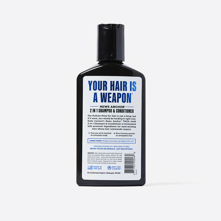 News Anchor 2-in-1 Hair Wash- Naval - Duke Cannon