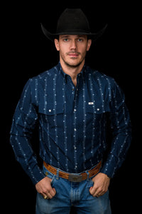 Kaden Long Sleeve Pearl Snap Shirt