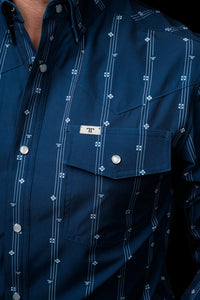 Kaden Long Sleeve Pearl Snap Shirt