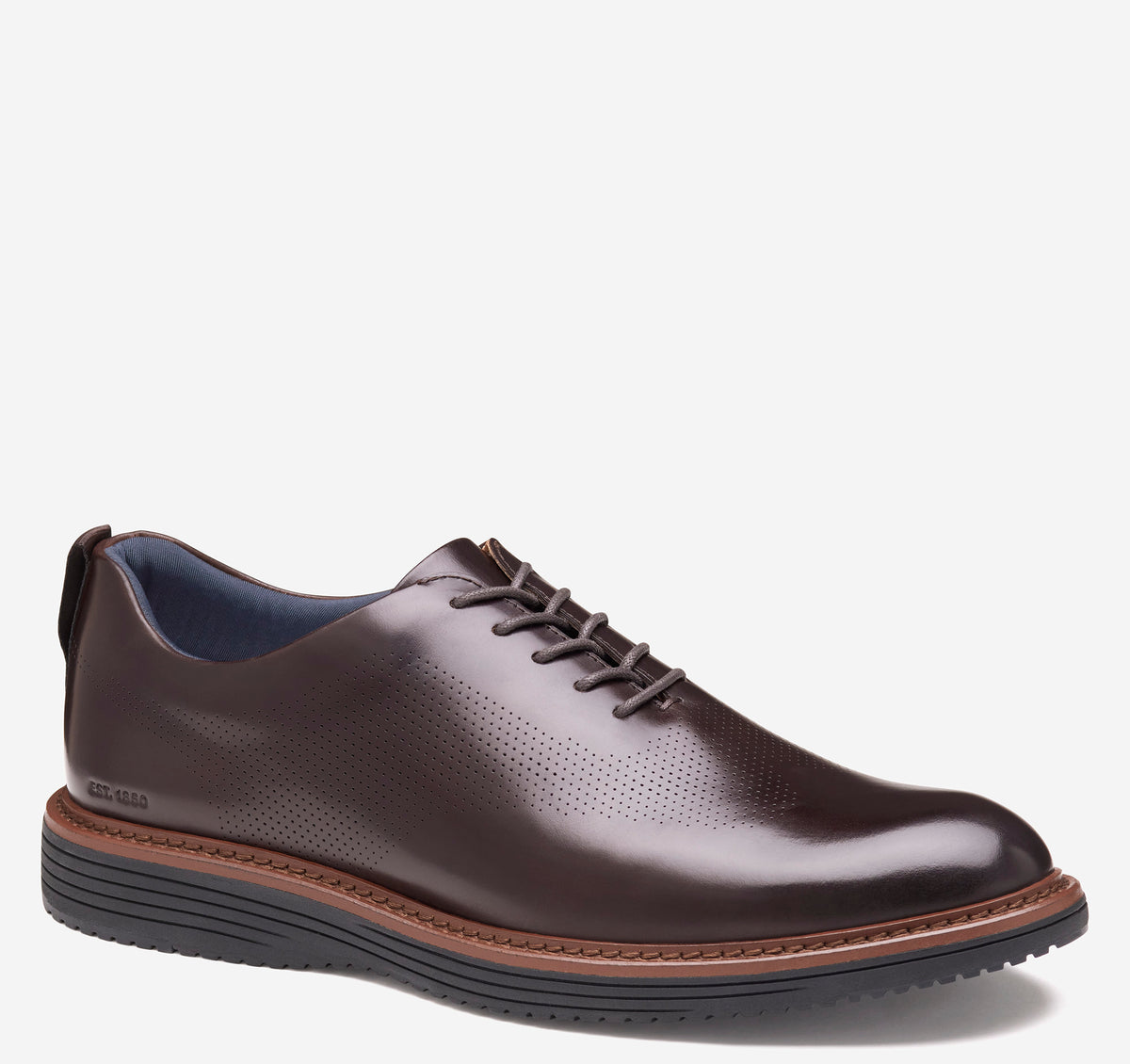 Upton Perfed Plain Toe - Mahogany Leather