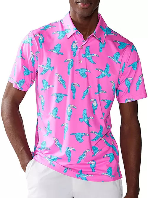 The Toucan Do It- Perf. Polo Pink- Chubbies