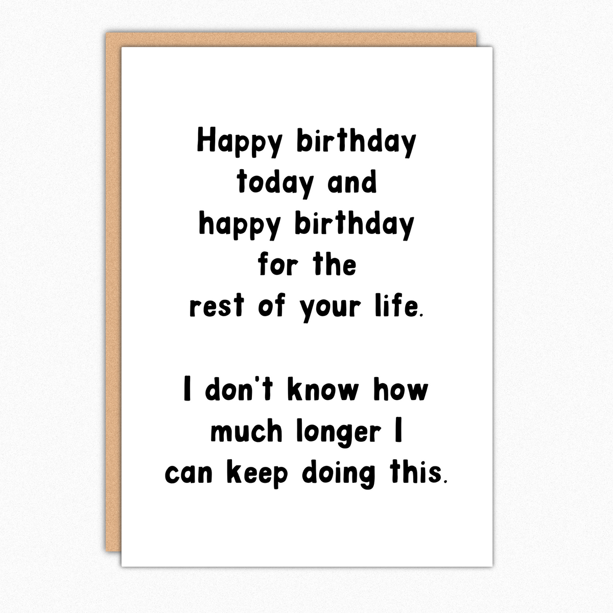 Rest of Your Life - Funny Sarcastic Birthday Card