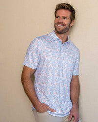 MVP Polo - Blue/Coral Floral